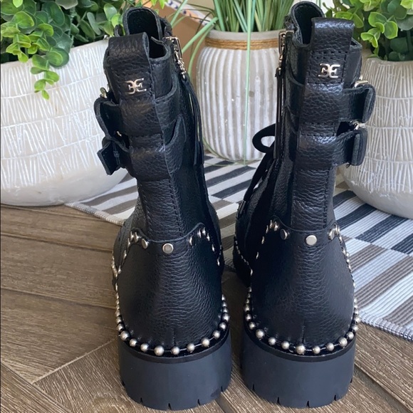 (Sold) Sam Edelman Jennifer Studded Combat Boot - Picture 12 of 13